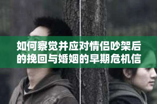 如何察觉并应对情侣吵架后的挽回与婚姻的早期危机信号？