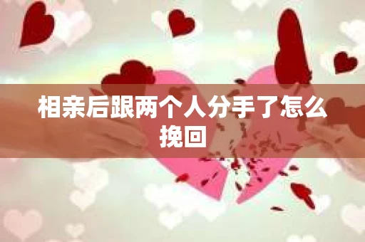 相亲后跟两个人分手了怎么挽回