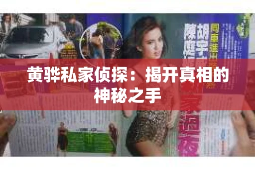 黄骅私家侦探：揭开真相的神秘之手
