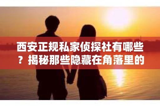 西安正规私家侦探社有哪些？揭秘那些隐藏在角落里的神秘力量