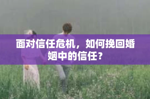 面对信任危机,如何挽回婚姻中的信任? 面对信任危机,如何挽回婚姻中的信任?