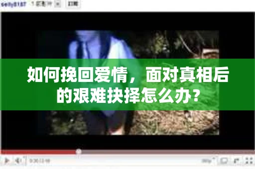 如何挽回爱情,面对真相后的艰难抉择怎么办? 如何挽回爱情,面对真相后的艰难抉择怎么办?