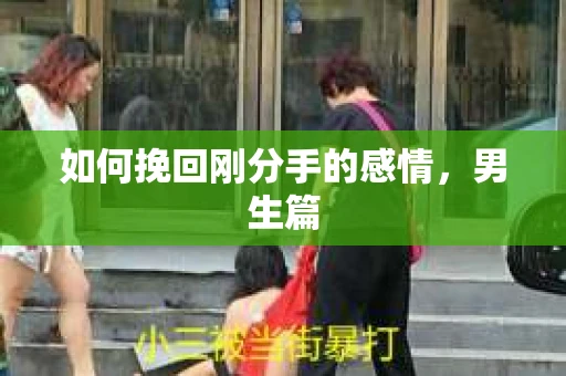 如何挽回刚分手的感情，男生篇