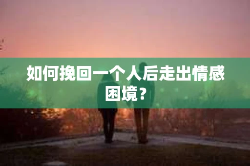 如何挽回一个人后走出情感困境？