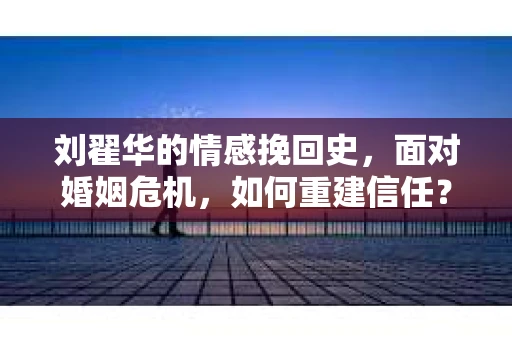 刘翟华的情感挽回史，面对婚姻危机，如何重建信任？